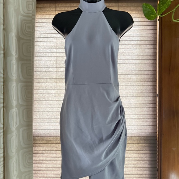 Dresses & Skirts - Elegant Gray Halter Dress